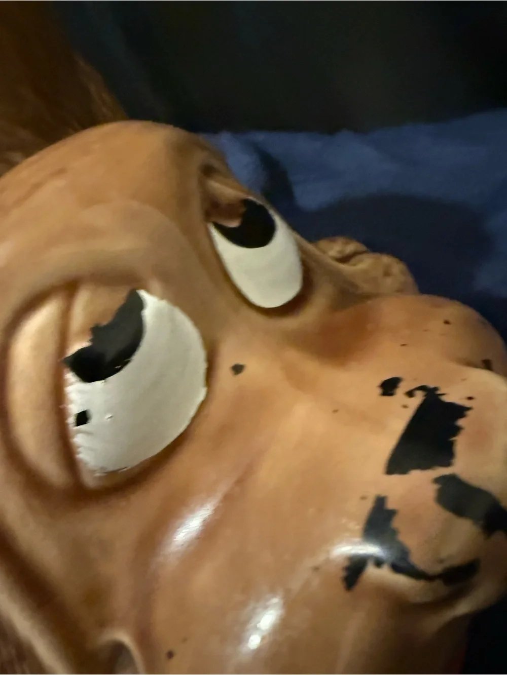 Vintage McCoy Pottery Thinking Dog Puppy Cookie Jar, #0272
